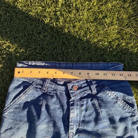 Vintage Y2K Fashion Wear Jeans 26x33 Denim Faded Slim Skinny Jeans Embroidered - Picture 3 of 10